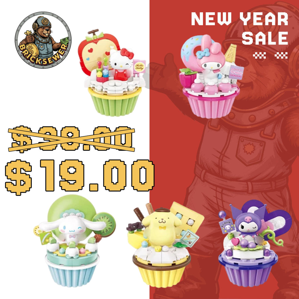 Sanrio Cake Cup Movie & Game | Building Blocks Set - Main Image | TheBrickTube