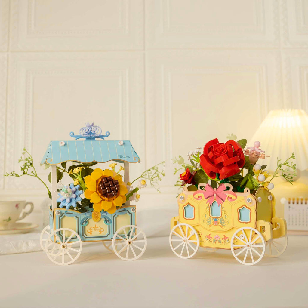 Pantasy Sunflower Cart 15026 - Image 3 of 4 | TheBrickTube