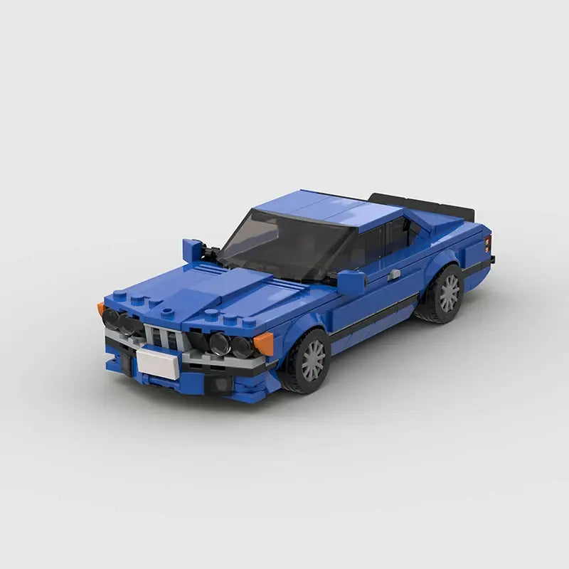 BMW 635CSI brick model - front angle view - TheBrickTube