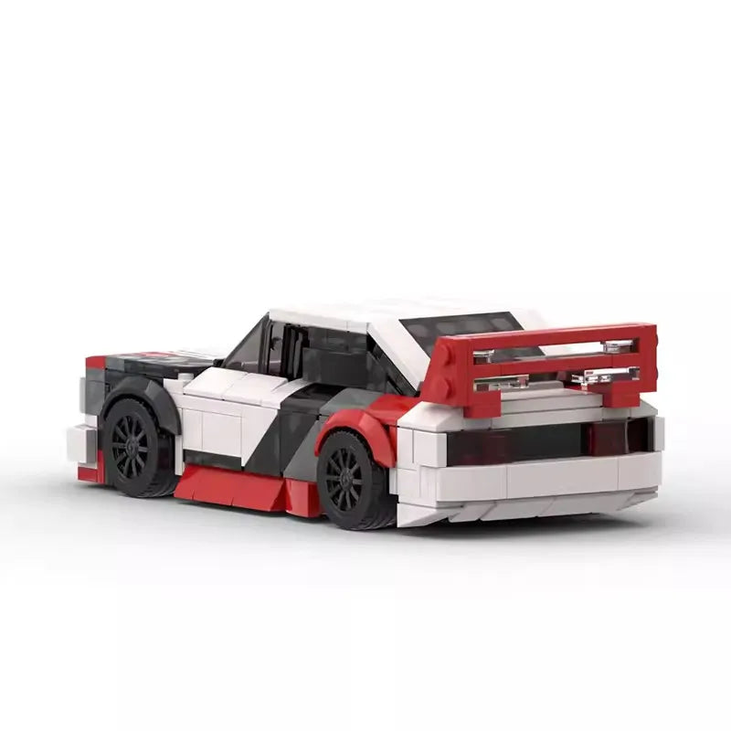 Audi 90 Quattro IMSA GTO brick model - side profile view - TheBrickTube
