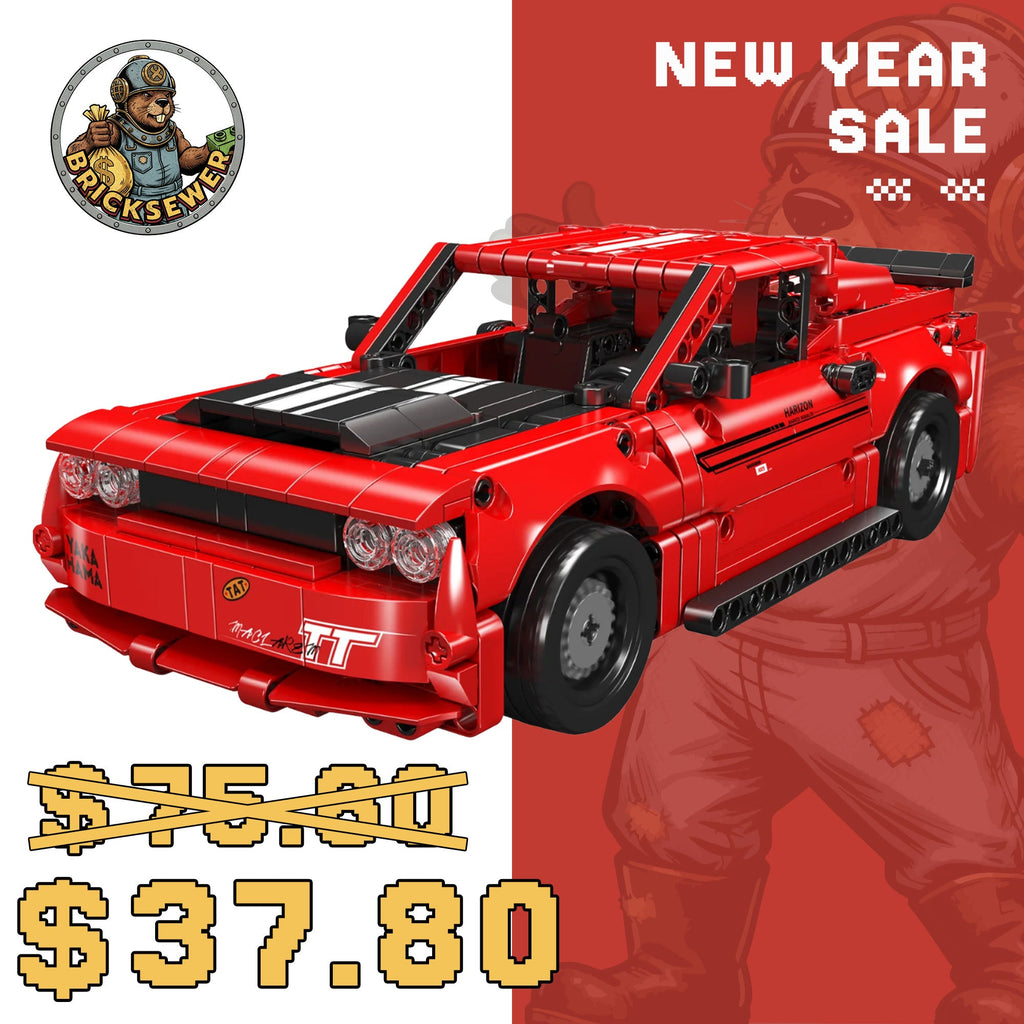 15080S Challenger American Muscle Car Model Building Set | 763 PCS - Main Image | TheBrickTube