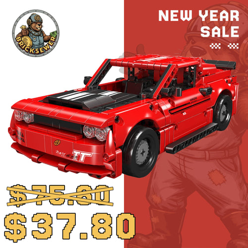 15080S Challenger American Muscle Car Model Building Set | 763 PCS - Main Image | TheBrickTube