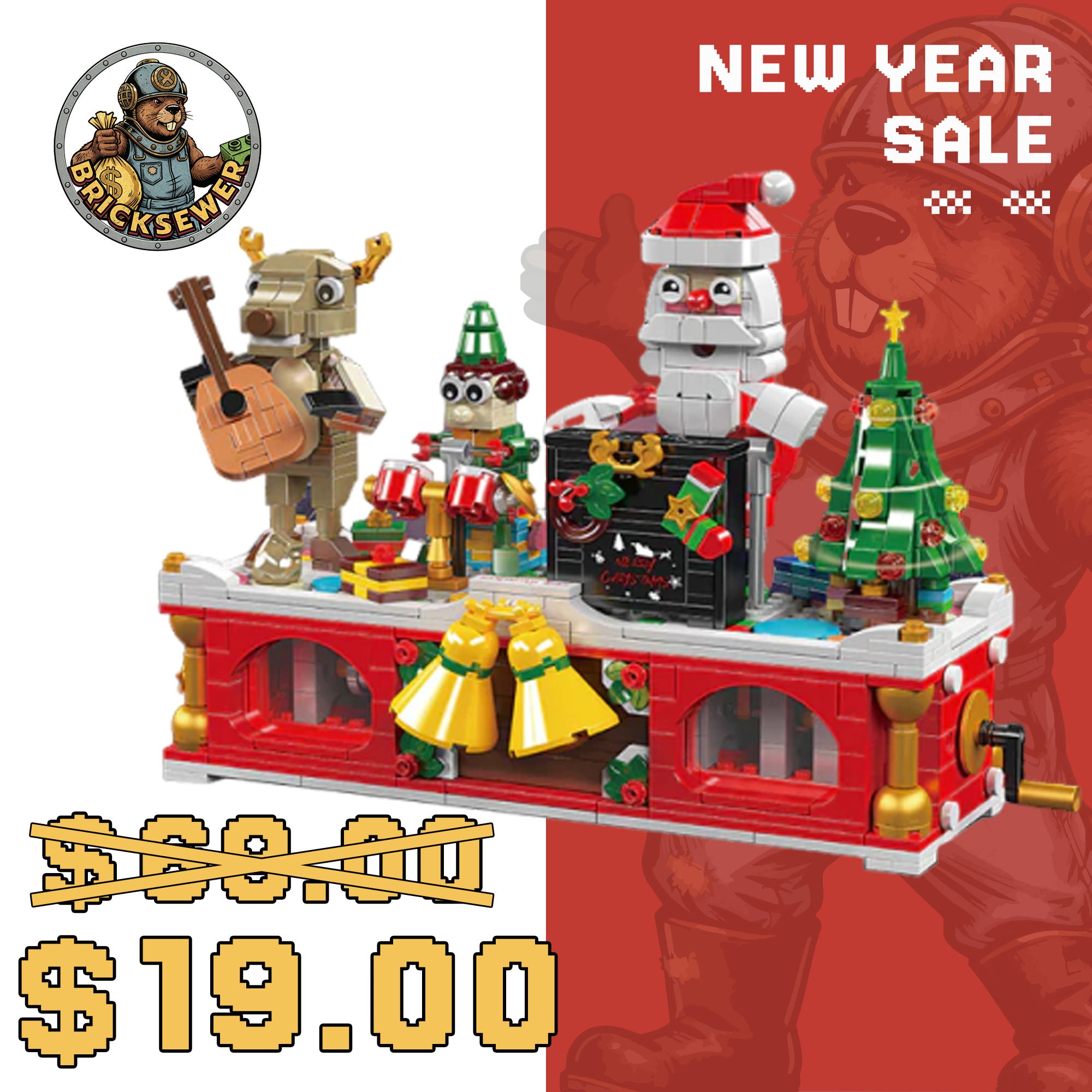 MouldKing 10162 Christmas Carnival Band Christmas - Main Image | TheBrickTube