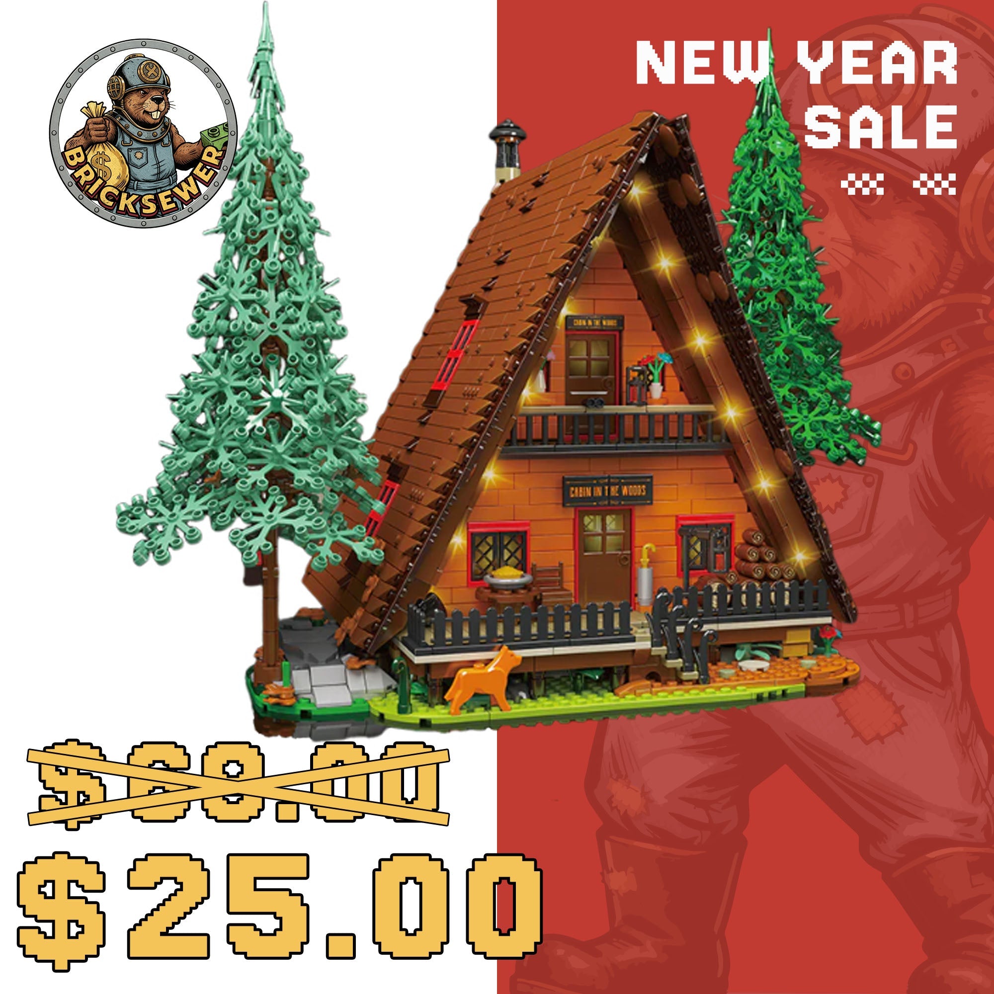MouldKing 16053 Cabin In The Woods Modular Buildings - Main Image | TheBrickTube