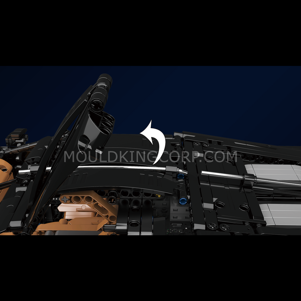 13163 Voiture Noire Remote Controlled Hyper Car Building Set | 4,800 PCS - Image 2 of 6 | TheBrickTube