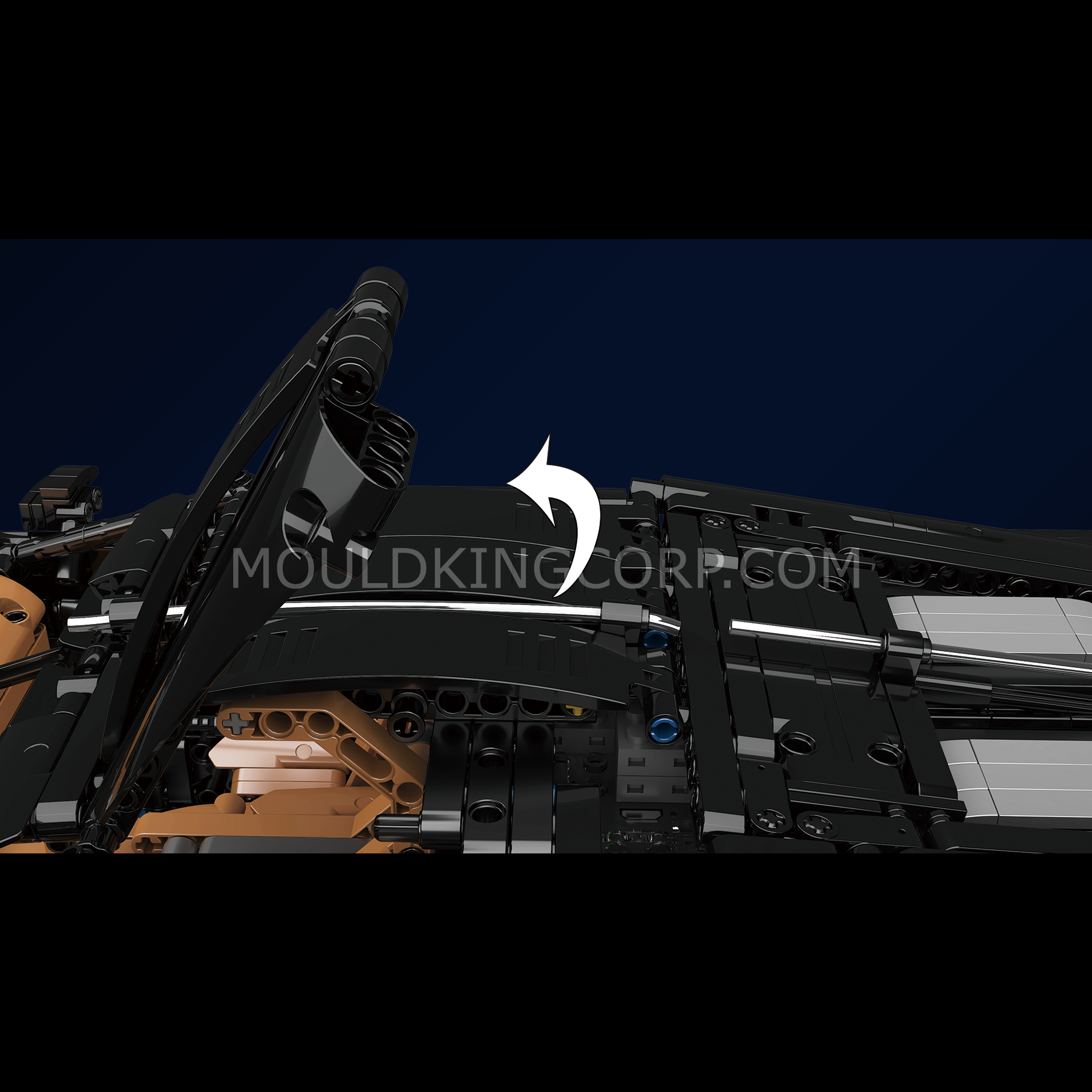 13163 Voiture Noire Remote Controlled Hyper Car Building Set | 4,800 PCS - Image 2 of 6 | TheBrickTube