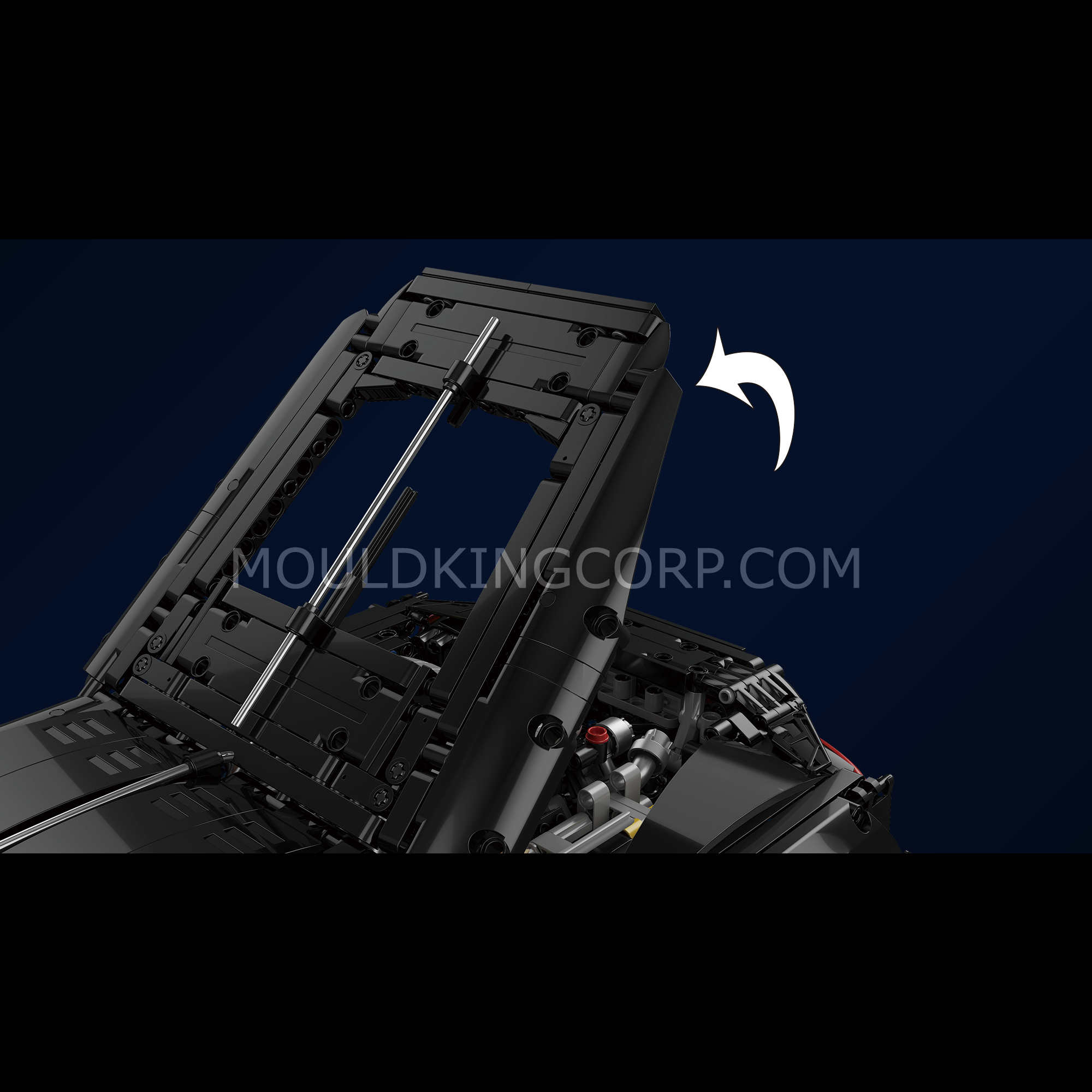 13163 Voiture Noire Remote Controlled Hyper Car Building Set | 4,800 PCS - Image 4 of 6 | TheBrickTube