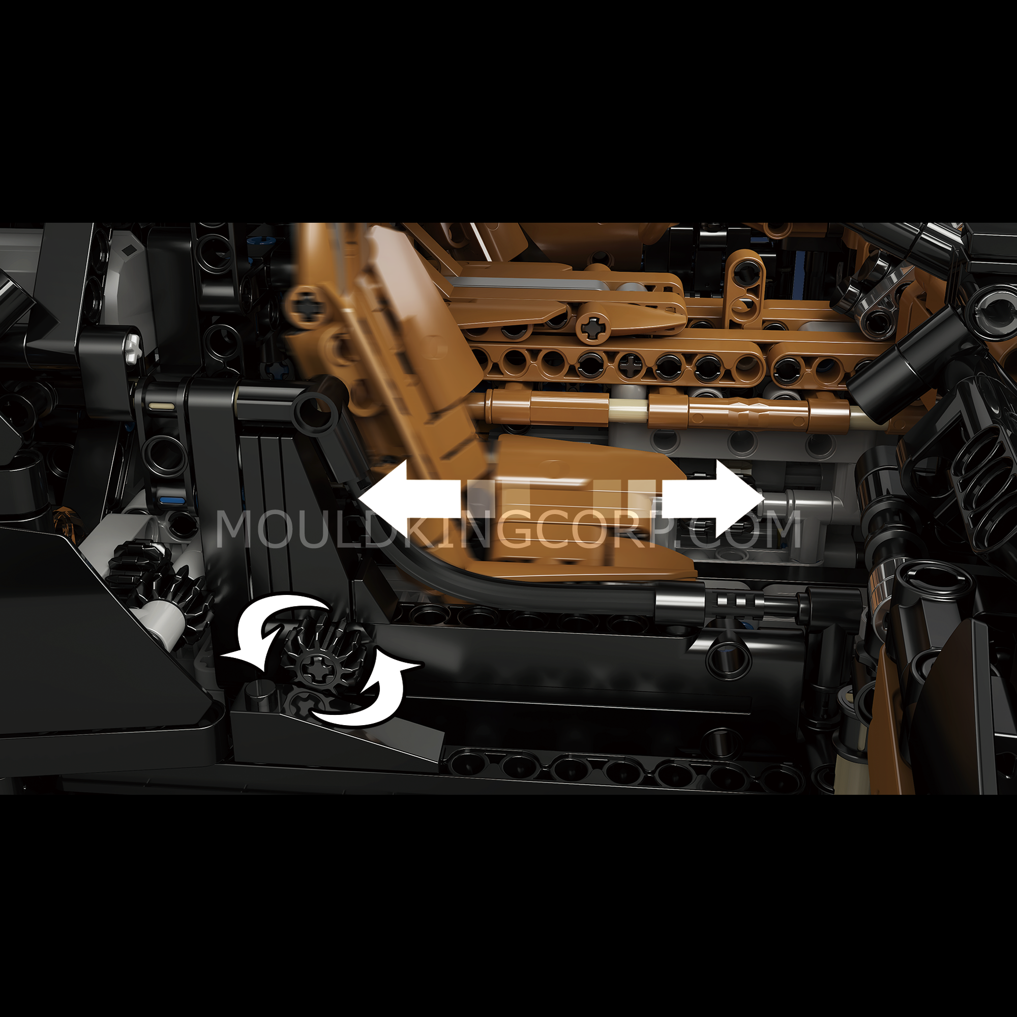 13163 Voiture Noire Remote Controlled Hyper Car Building Set | 4,800 PCS - Image 5 of 6 | TheBrickTube