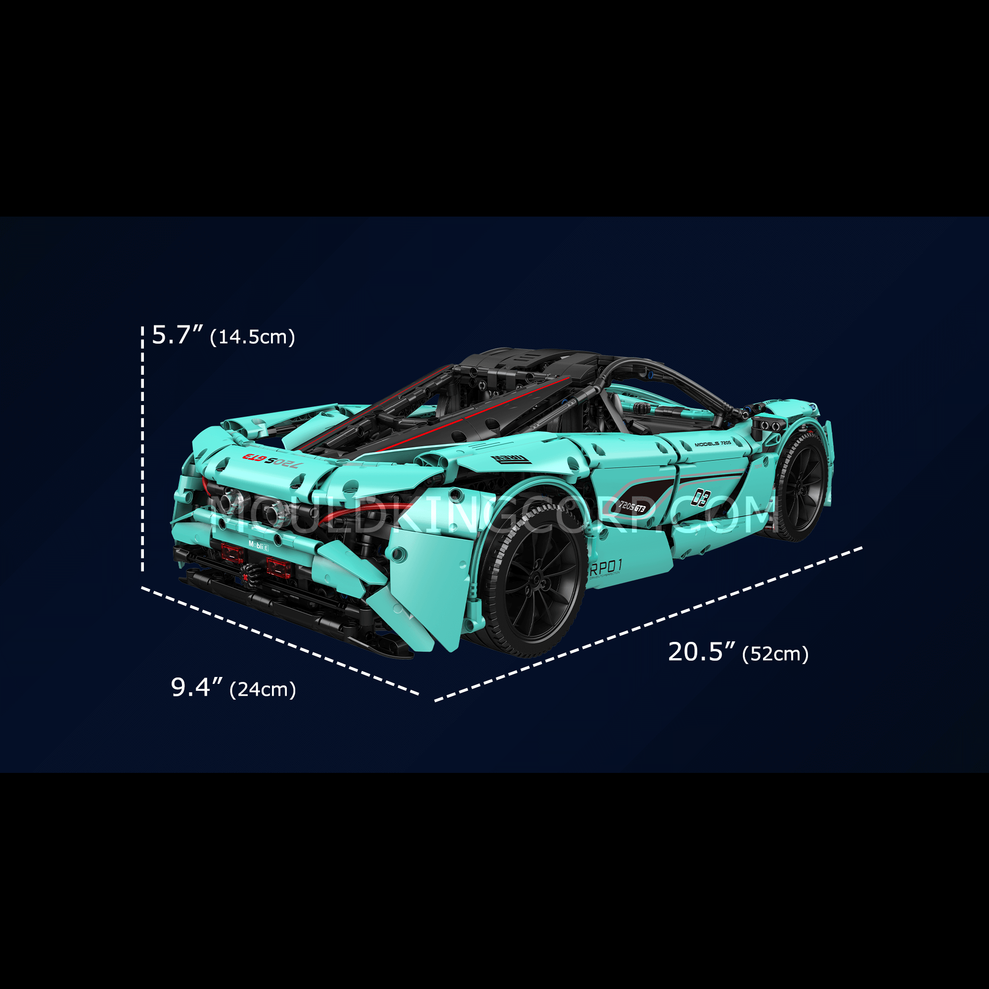 13167 720S Tiffany Sports Car Remote Controlled Building Set | 3,188 PCS - Image 6 of 6 | TheBrickTube