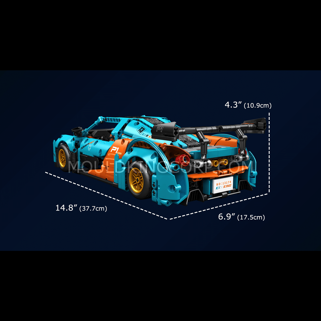 13174 P1-GTR Sports Car Model Building Set | 936 PCS - Image 6 of 6 | TheBrickTube