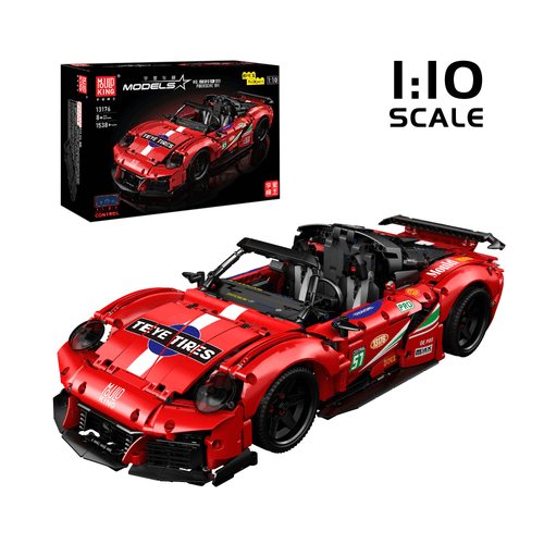 13176 NO. 911 Supercar Remote Controlled Model Building Set | 1,538 PCS - Main Image | TheBrickTube