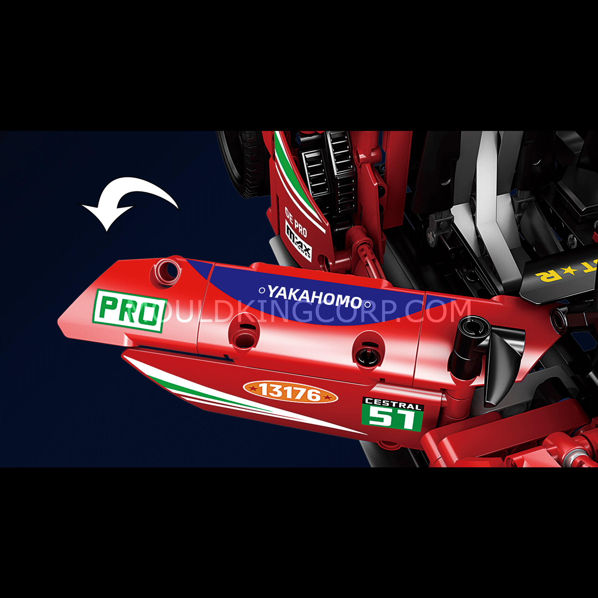 13176 NO. 911 Supercar Remote Controlled Model Building Set | 1,538 PCS - Image 3 of 6 | TheBrickTube