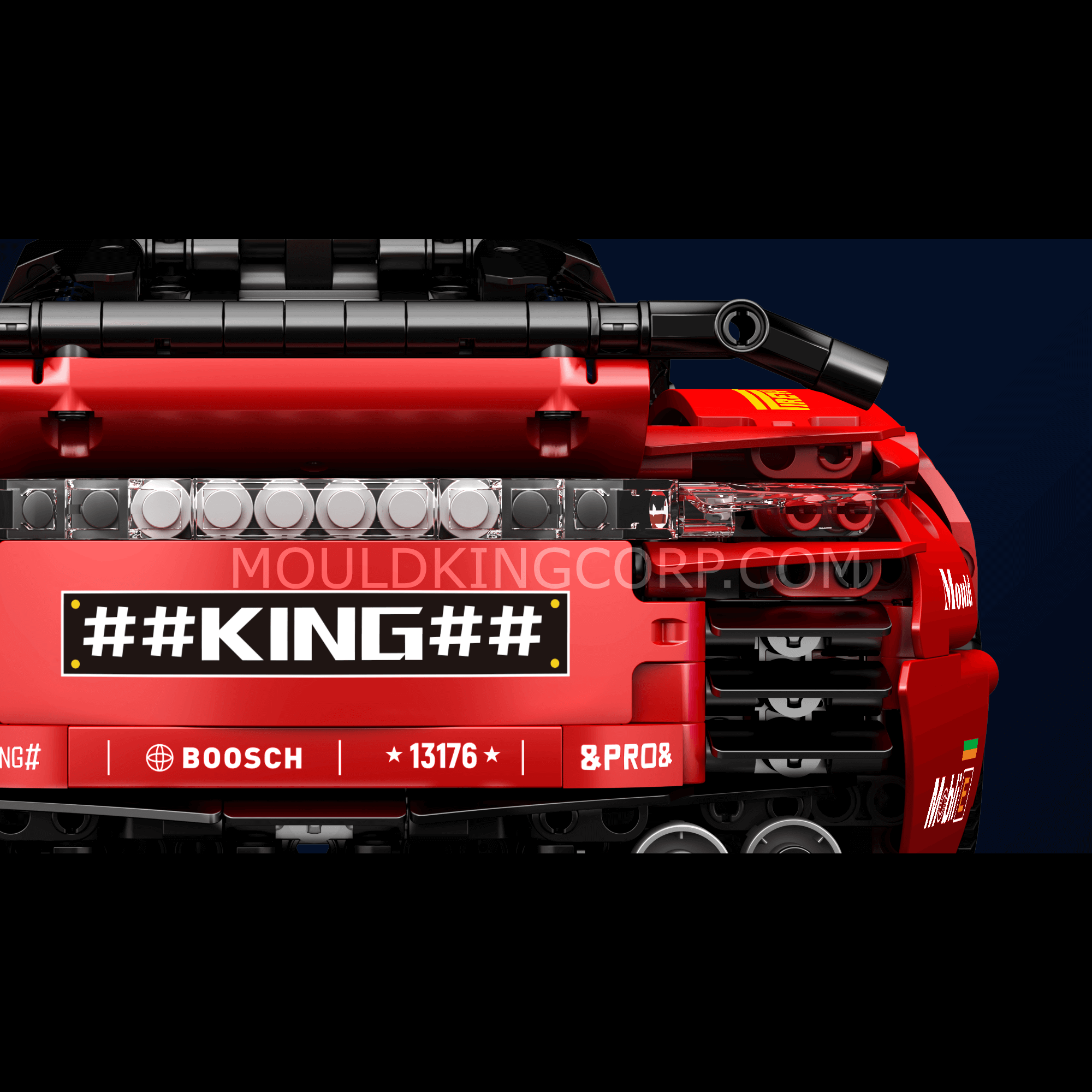 13176 NO. 911 Supercar Remote Controlled Model Building Set | 1,538 PCS - Image 5 of 6 | TheBrickTube