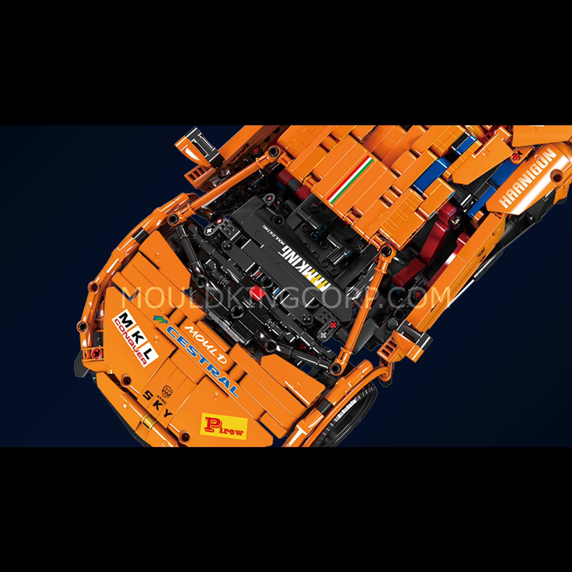 13177 Italian Bull SVJ Remote Controlled Car Building Set | 1,608 PCS - Image 5 of 6 | TheBrickTube