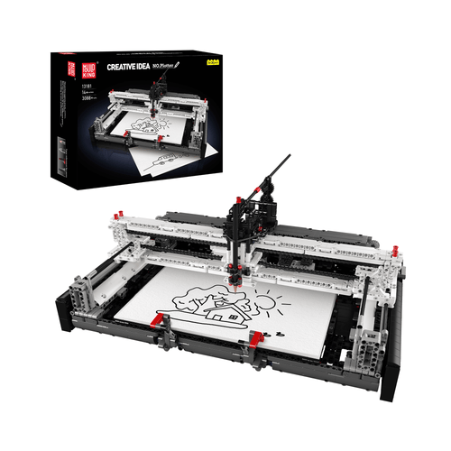 13181 Electric Pen Plotter Building Set | 3,088 PCS - Main Image | TheBrickTube