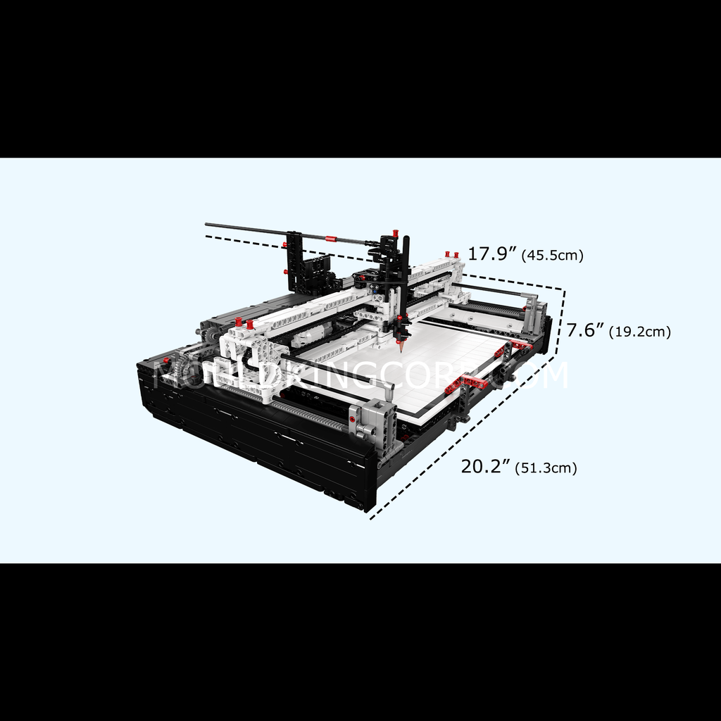 13181 Electric Pen Plotter Building Set | 3,088 PCS - Image 6 of 6 | TheBrickTube