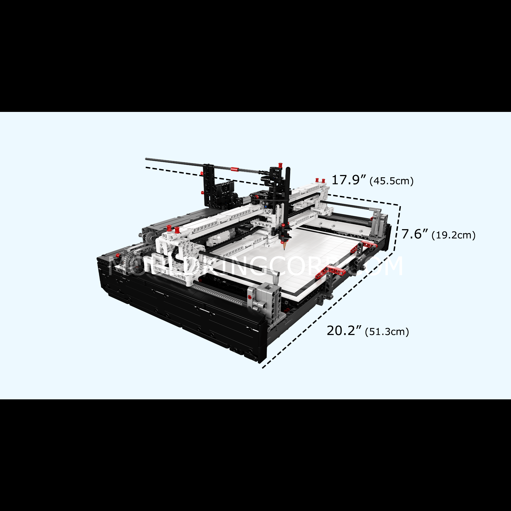13181 Electric Pen Plotter Building Set | 3,088 PCS - Image 6 of 6 | TheBrickTube