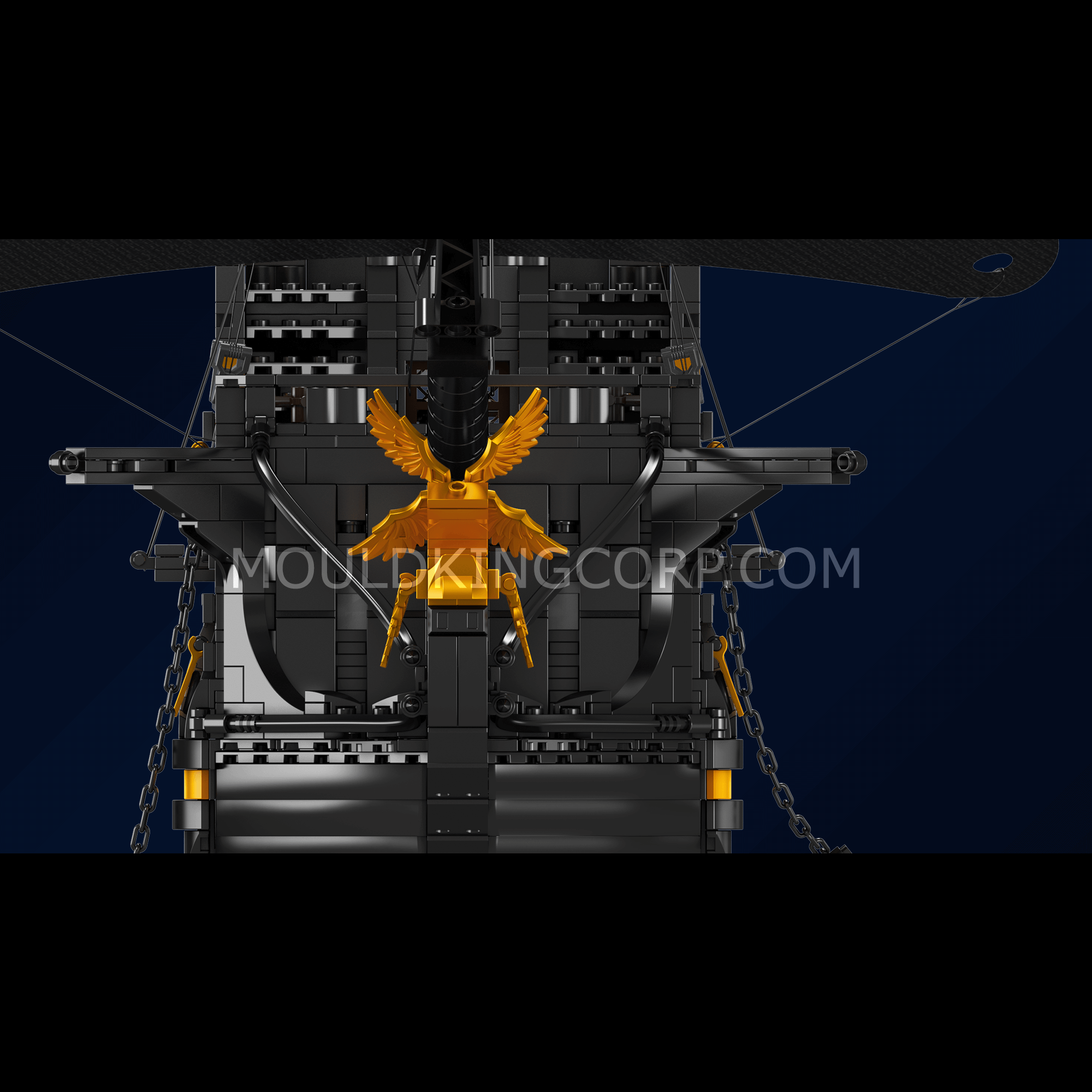13186 Black Pirate Ship Building Model Set | 4,794 PCS | Ship Building Blocks - Image 2 of 6 | TheBrickTube