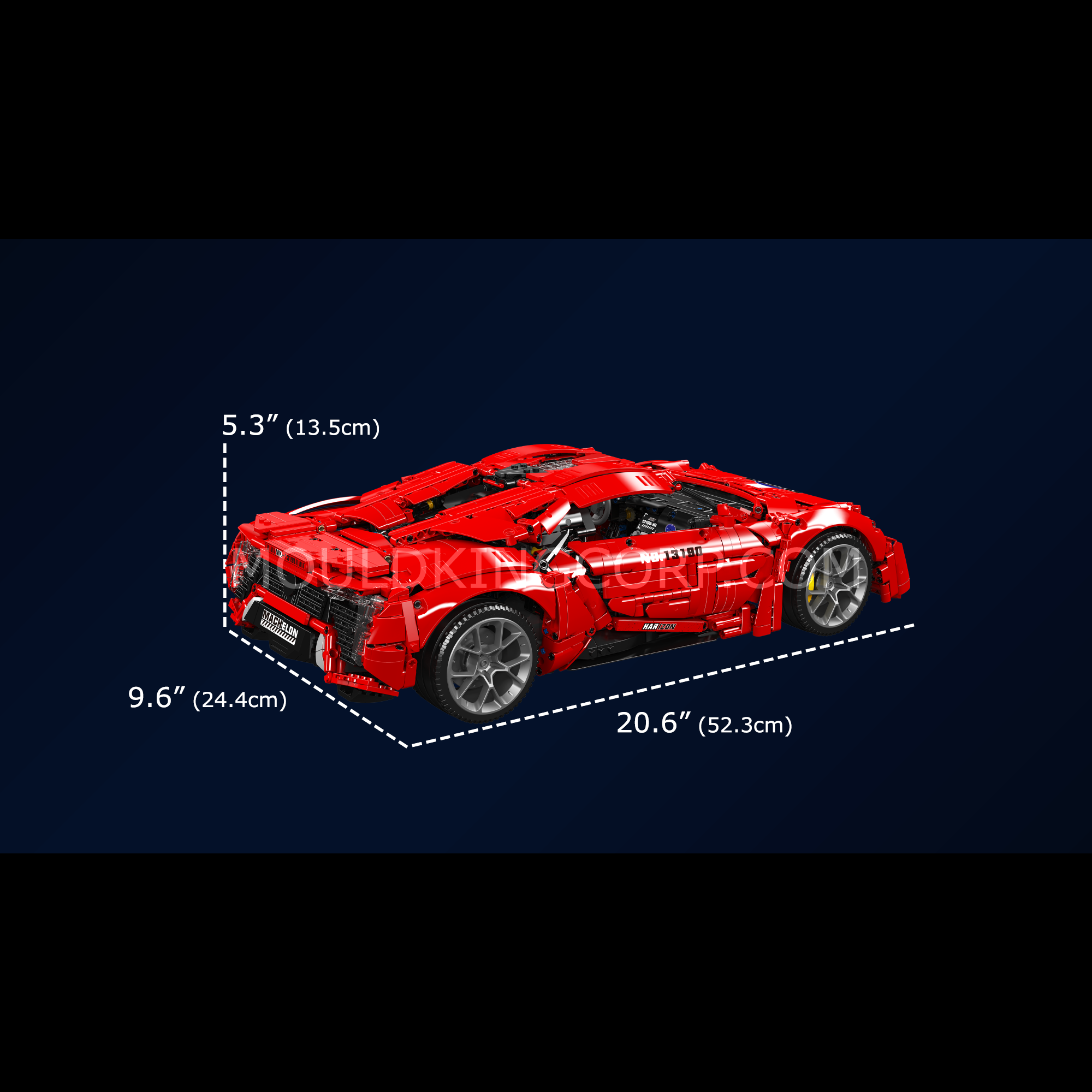 13190 Lykan Remote Controlled Hypersport Car Building Set | 4,070 Pcs - Image 6 of 6 | TheBrickTube
