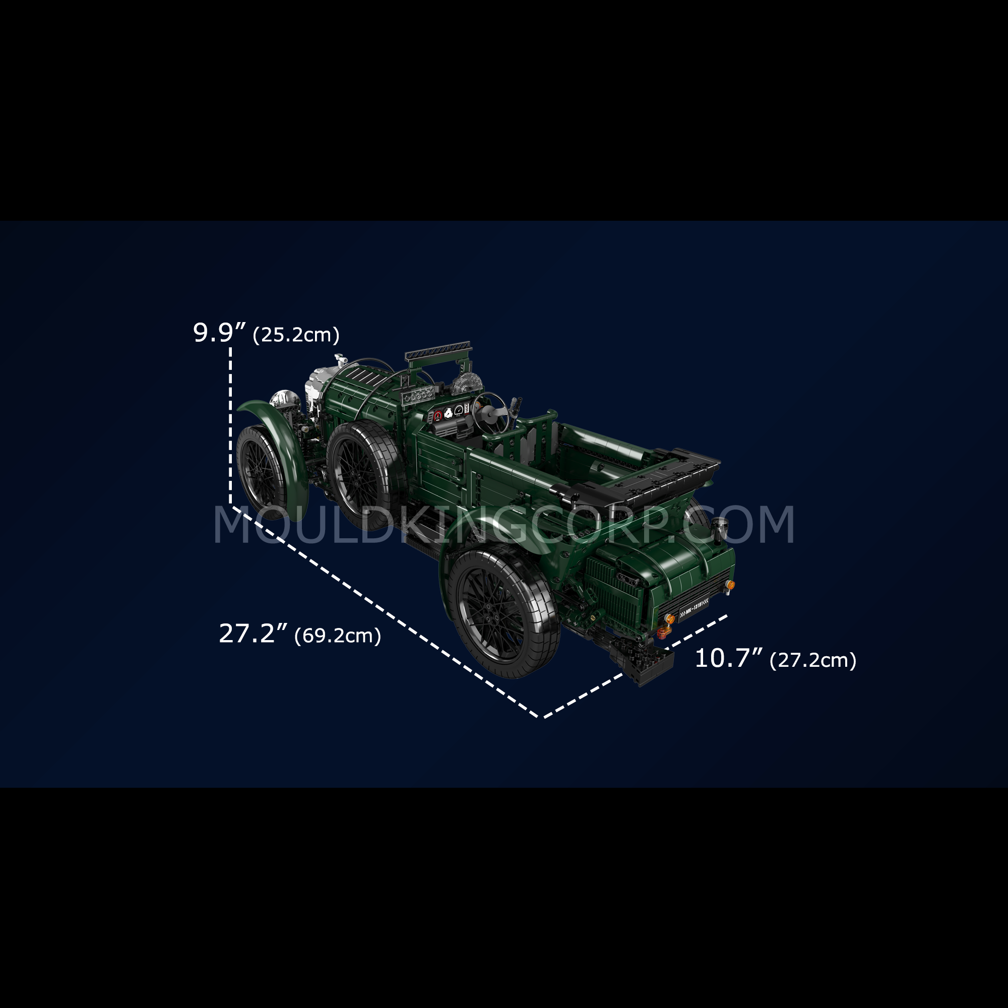 13191 Remote Control 4.5-litre 1927-31 Blower Car Building Set | 3,918 Pcs - Image 6 of 6 | TheBrickTube