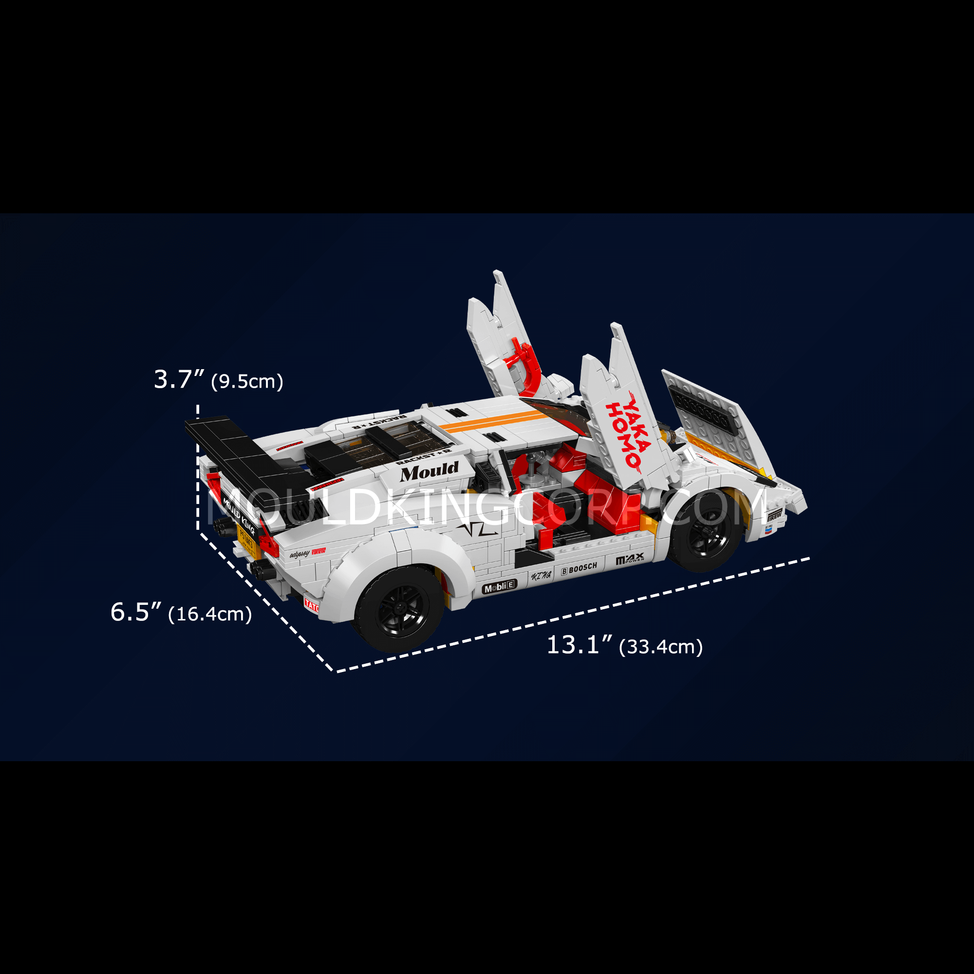 13194 Remote Controlled 80S Italian Bull Coutach | 1,384 PCS - Image 6 of 12 | TheBrickTube