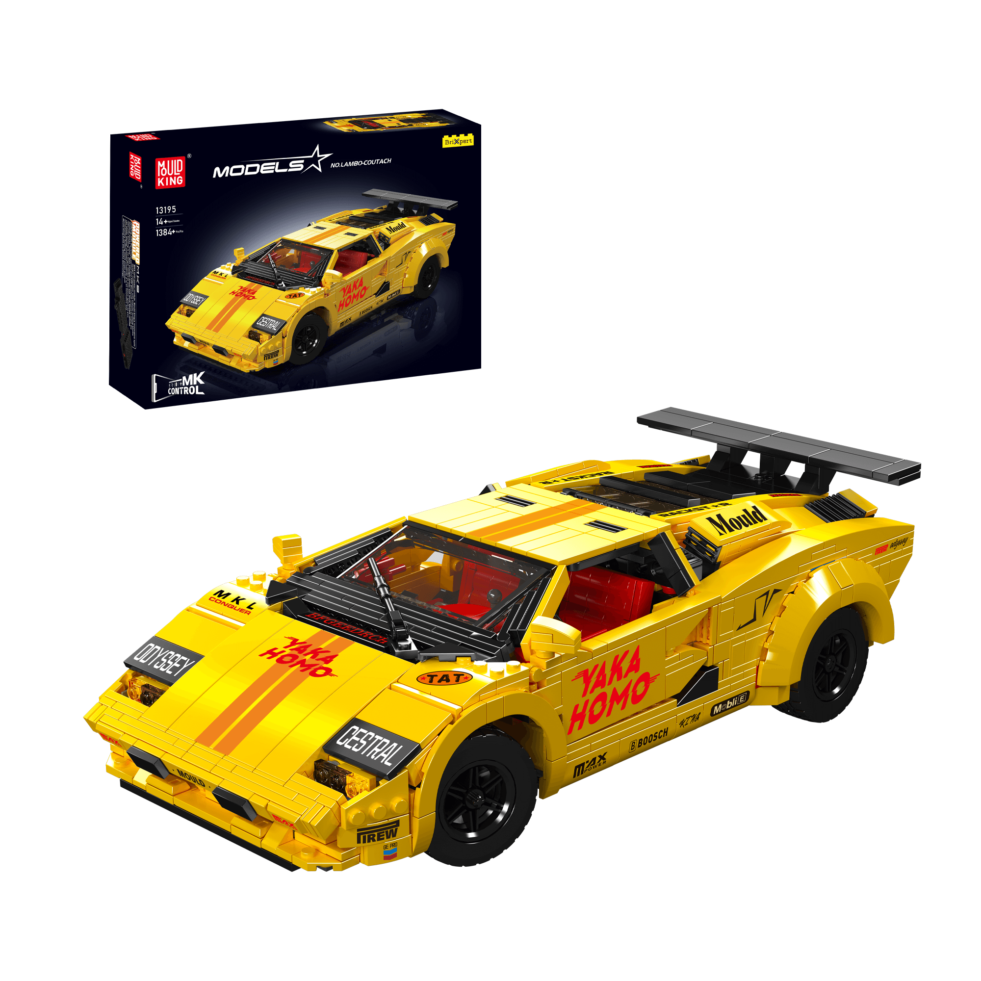 13194 Remote Controlled 80S Italian Bull Coutach | 1,384 PCS - Image 7 of 12 | TheBrickTube