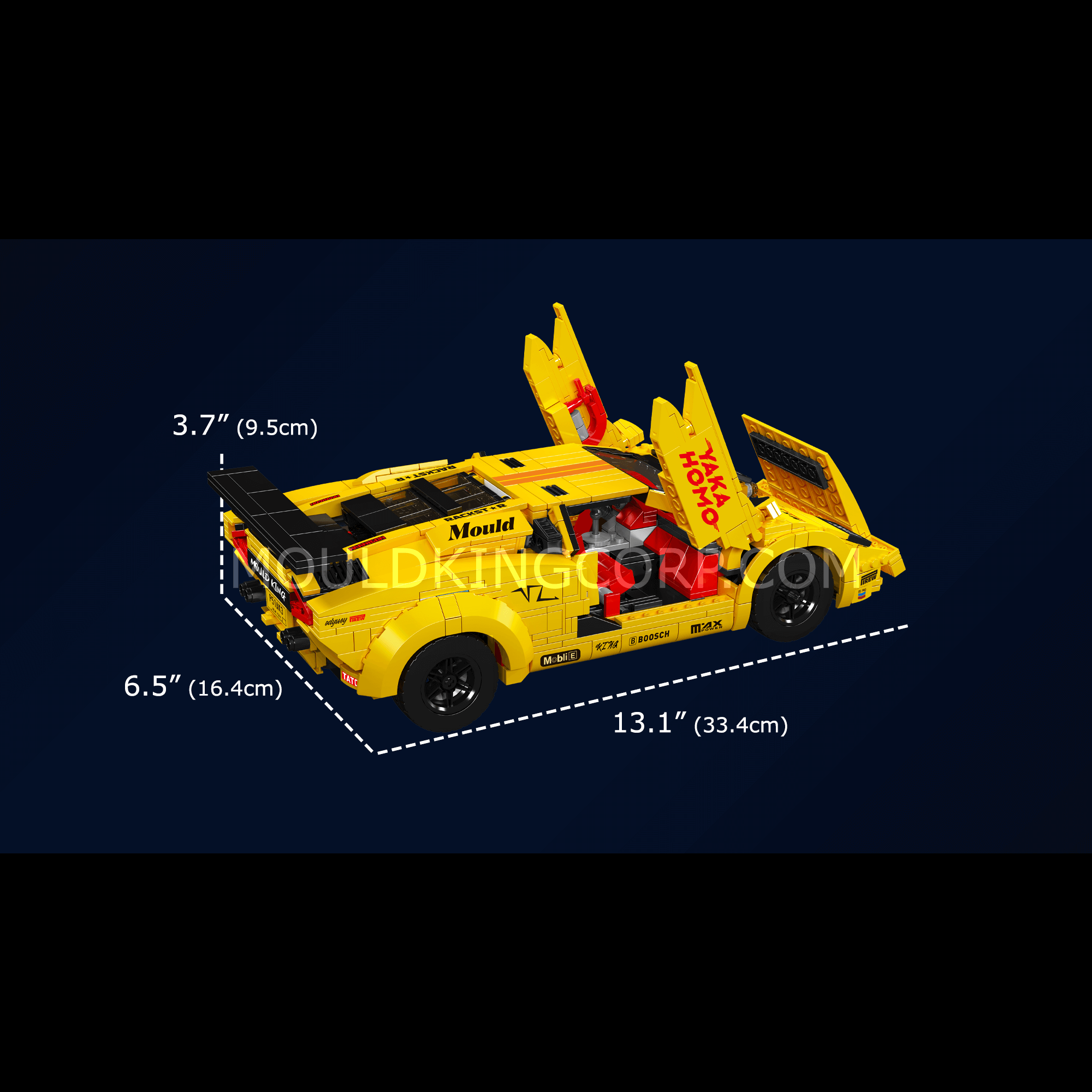 13194 Remote Controlled 80S Italian Bull Coutach | 1,384 PCS - Image 12 of 12 | TheBrickTube
