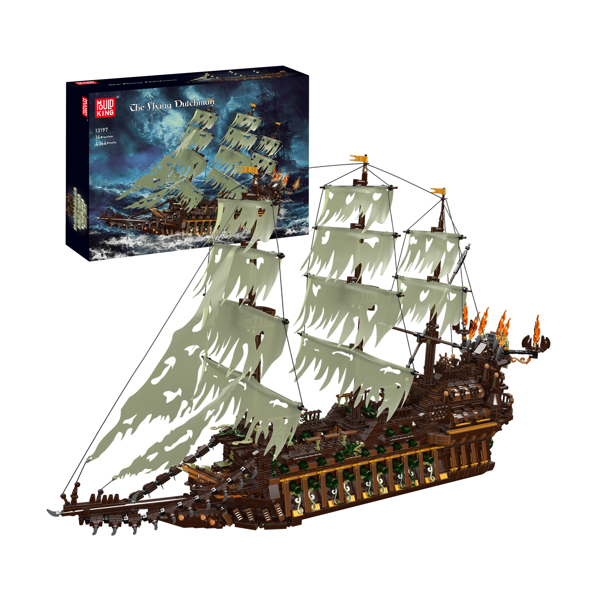13197 The Flying Dutchman Private Ship Model Building Kit | 4,364 PCS - Main Image | TheBrickTube