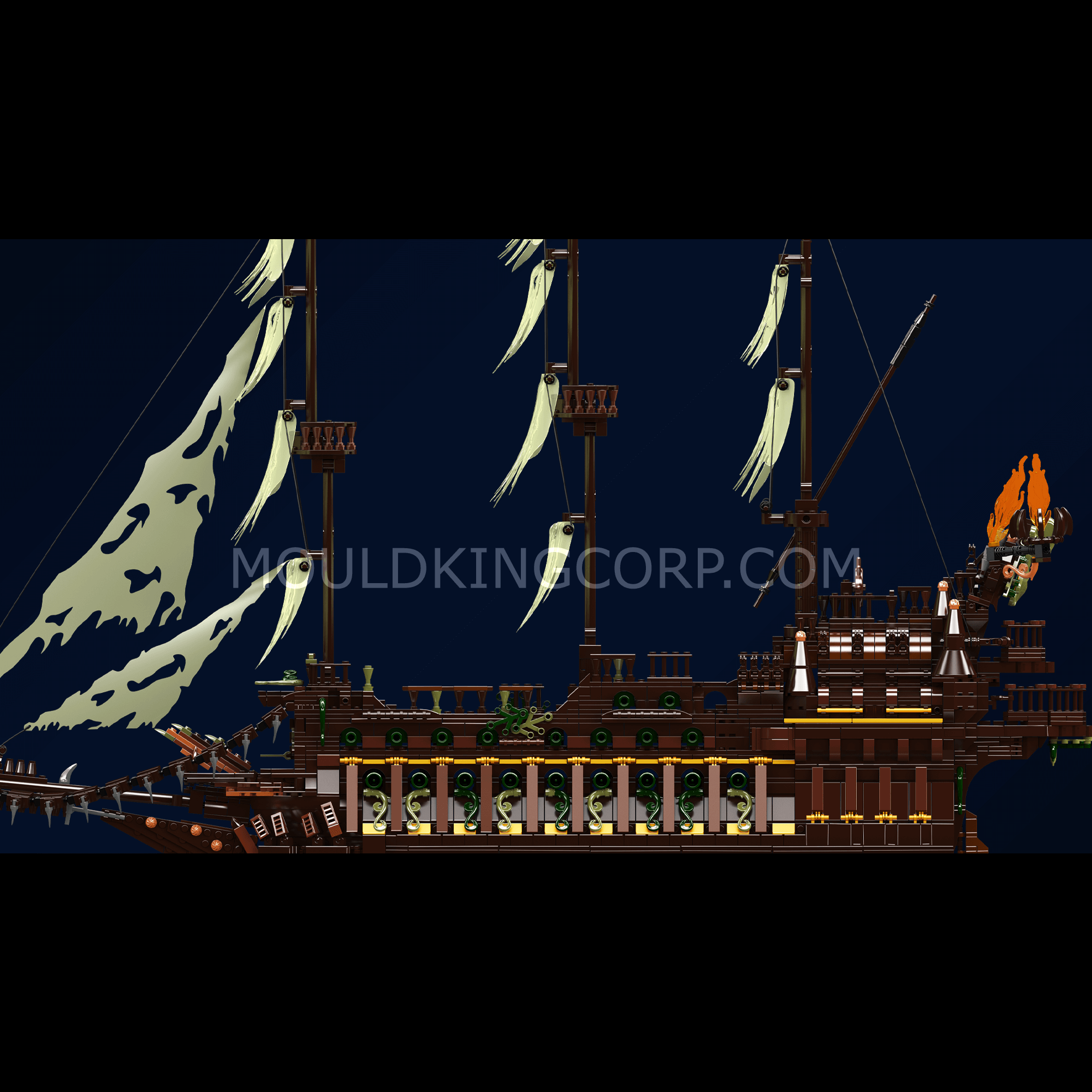 13197 The Flying Dutchman Private Ship Model Building Kit | 4,364 PCS - Image 5 of 6 | TheBrickTube