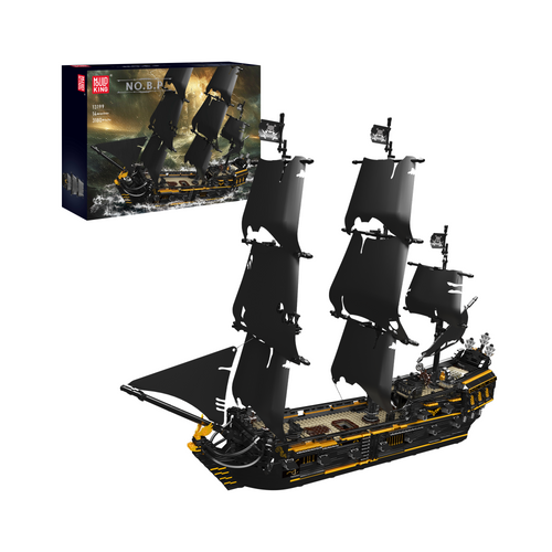 13199 Black Pirates Ship Model Building Set | 3,180 PCS - Main Image | TheBrickTube