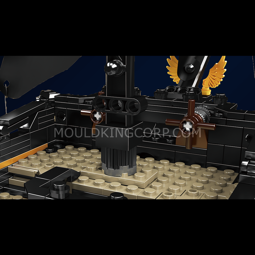13199 Black Pirates Ship Model Building Set | 3,180 PCS - Image 4 of 6 | TheBrickTube