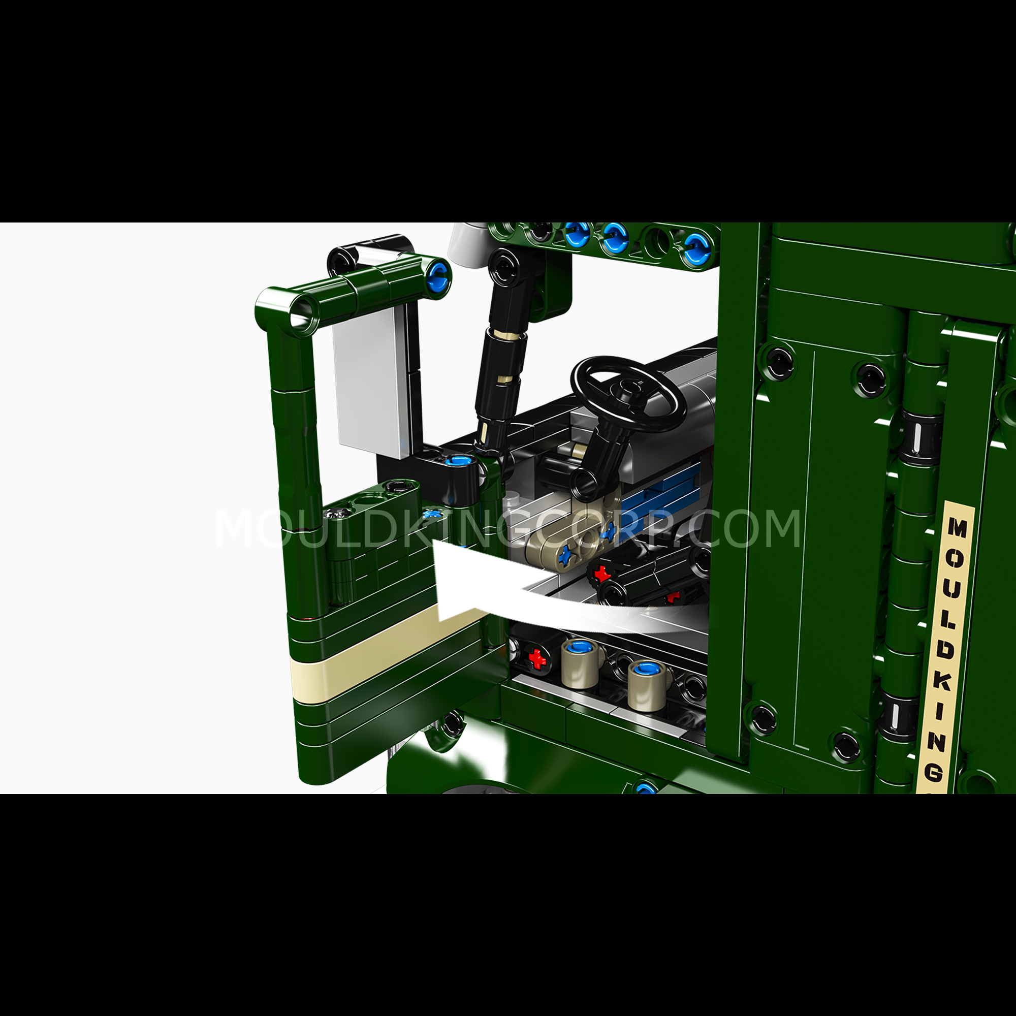 13202 1970s American Cabover Truck Building Set | 2,181 Pcs - Image 3 of 6 | TheBrickTube