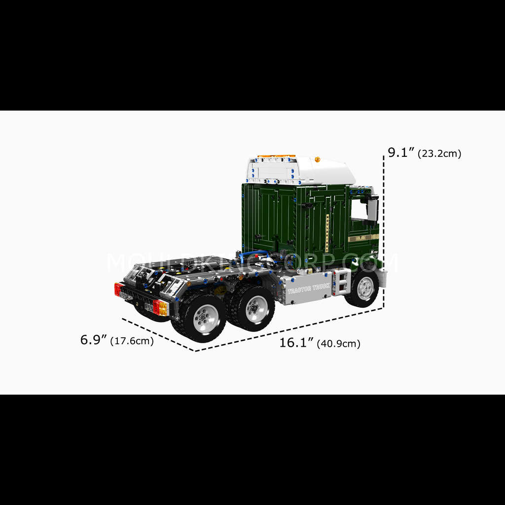 13202 1970s American Cabover Truck Building Set | 2,181 Pcs - Image 6 of 6 | TheBrickTube