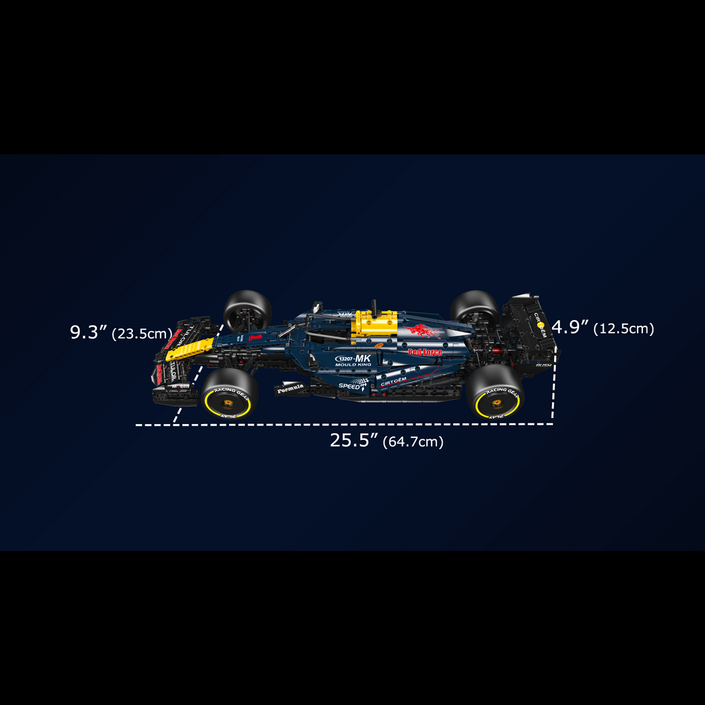 13207 1:8 Scale RB20 Racing Car Model Building Set | 1,810 Pcs - Image 6 of 6 | TheBrickTube