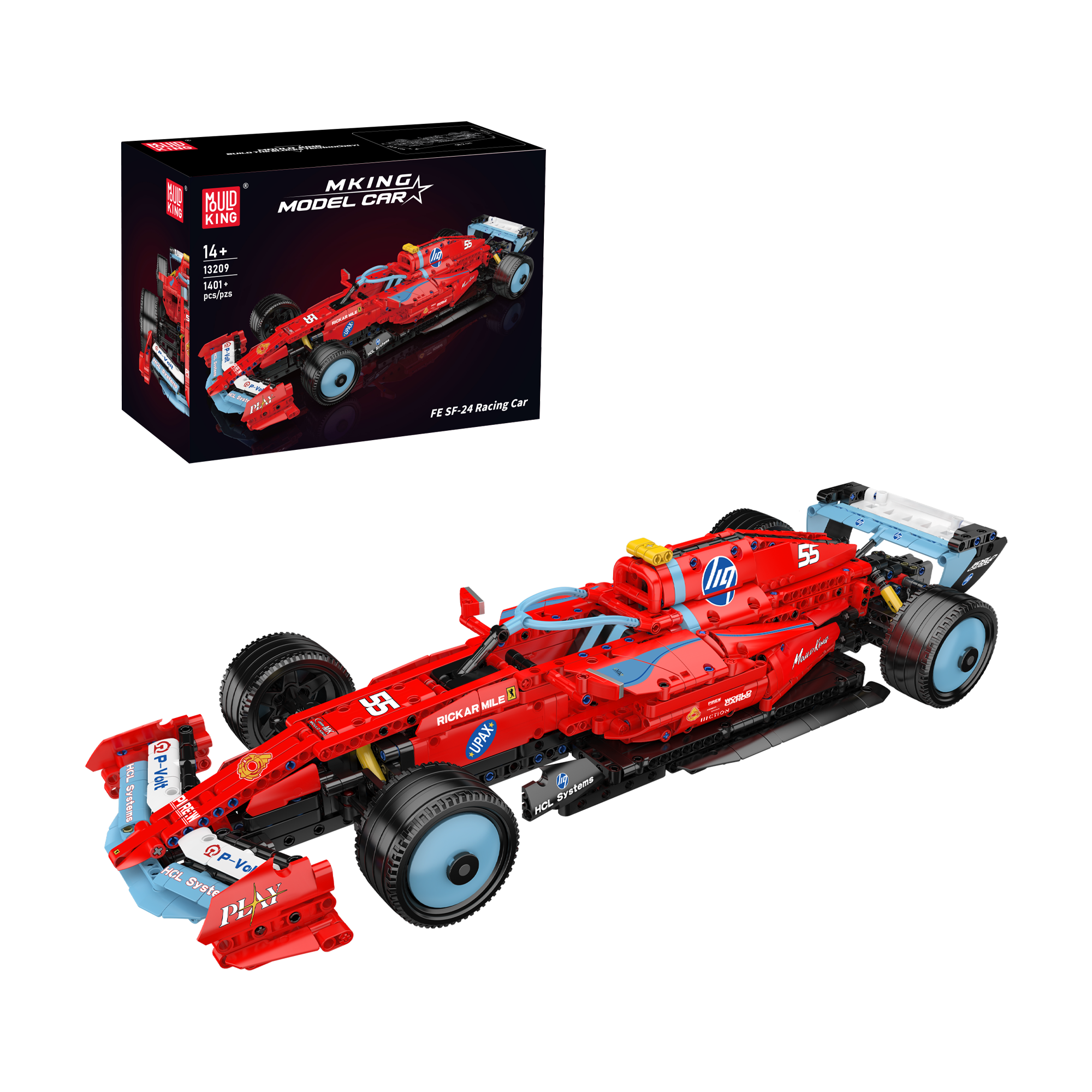 13209 SF-24 Racing Car Model Building Set | 1,401 Pcs - Main Image | TheBrickTube