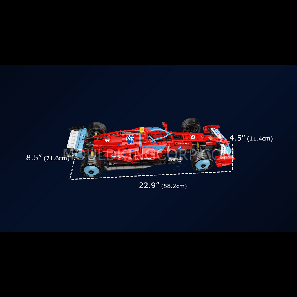 13209 SF-24 Racing Car Model Building Set | 1,401 Pcs - Image 6 of 6 | TheBrickTube