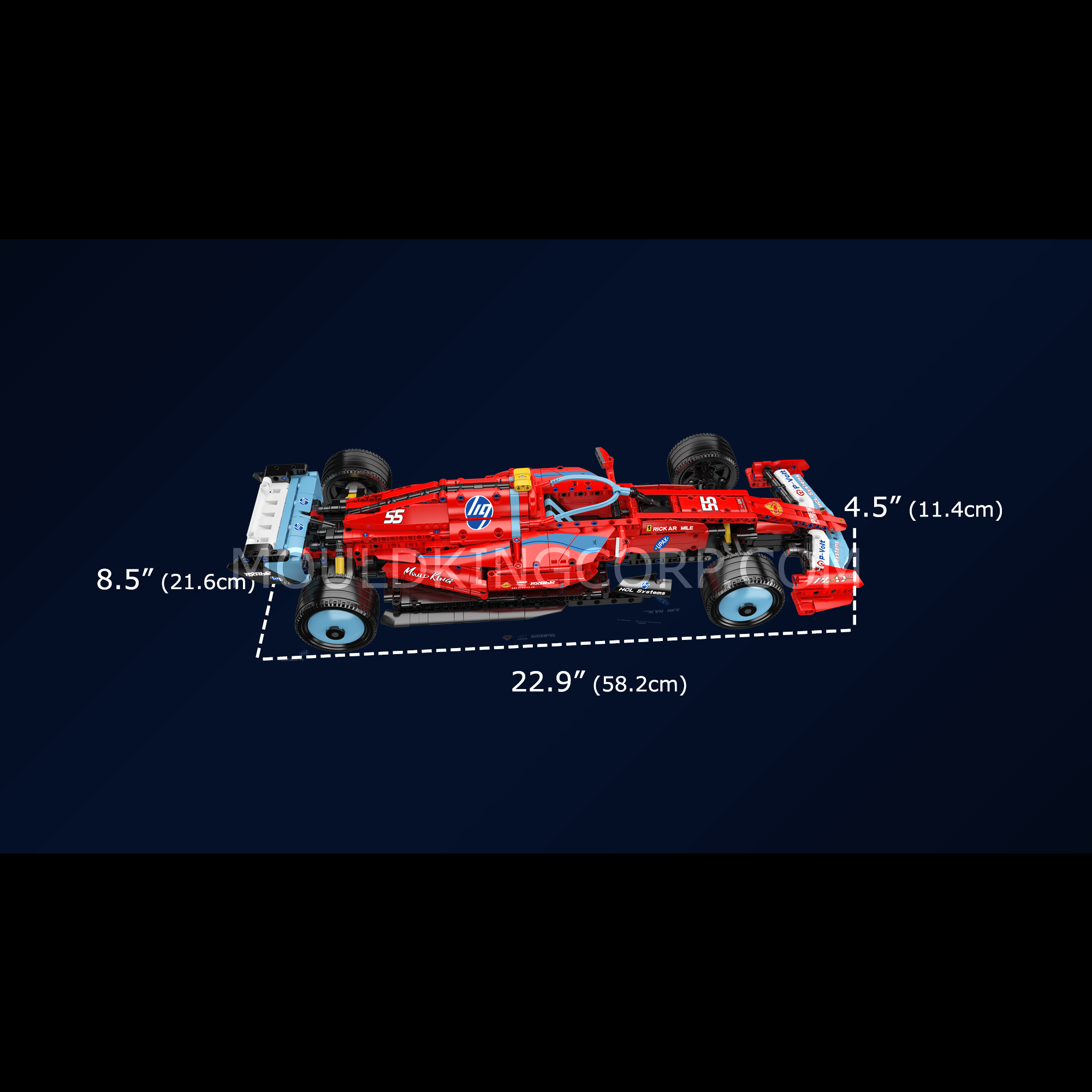 13209 SF-24 Racing Car Model Building Set | 1,401 Pcs - Image 6 of 6 | TheBrickTube