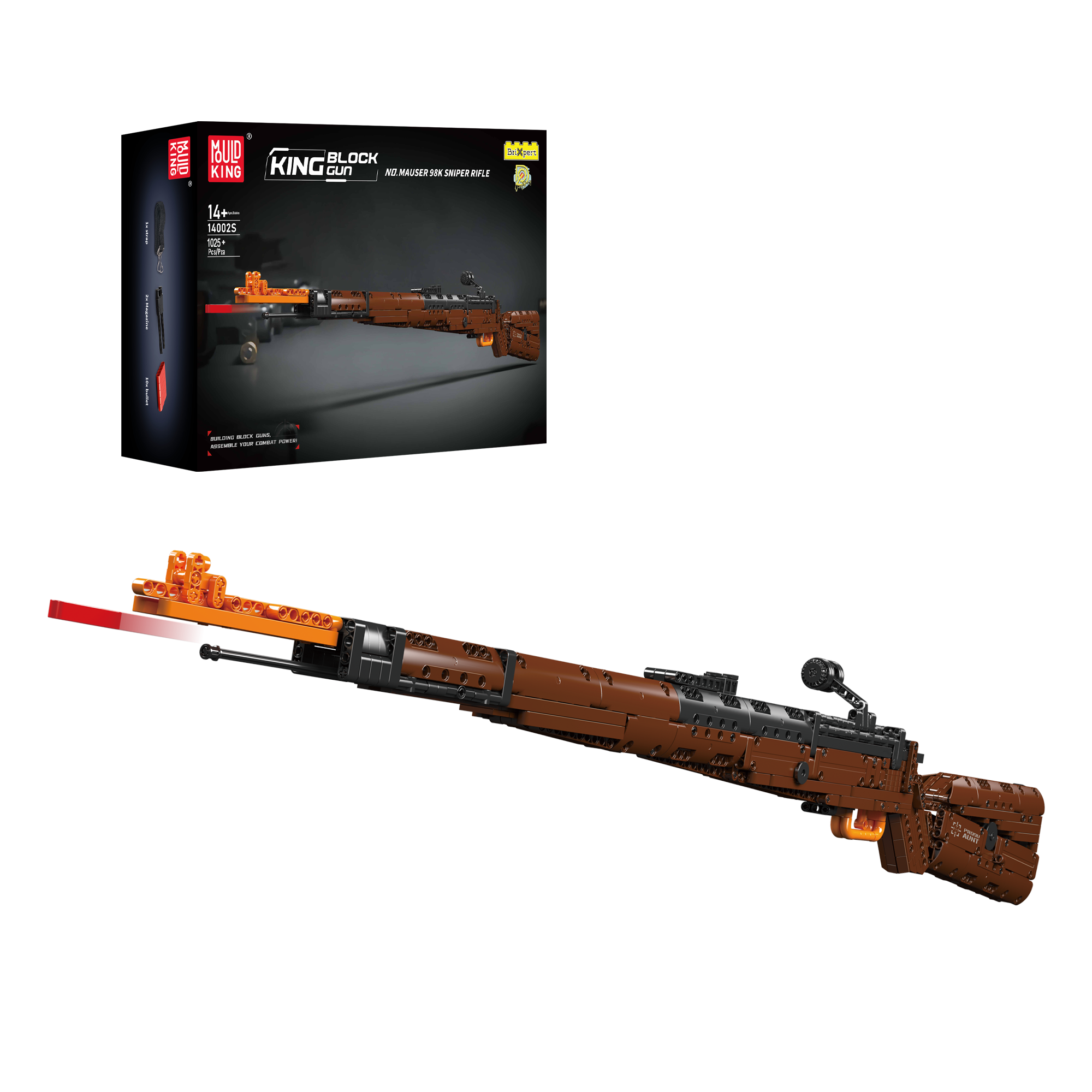 14002S Kar98k Building Toy Model Set | 1,025 Pcs | Modular Building Blocks - Main Image | TheBrickTube