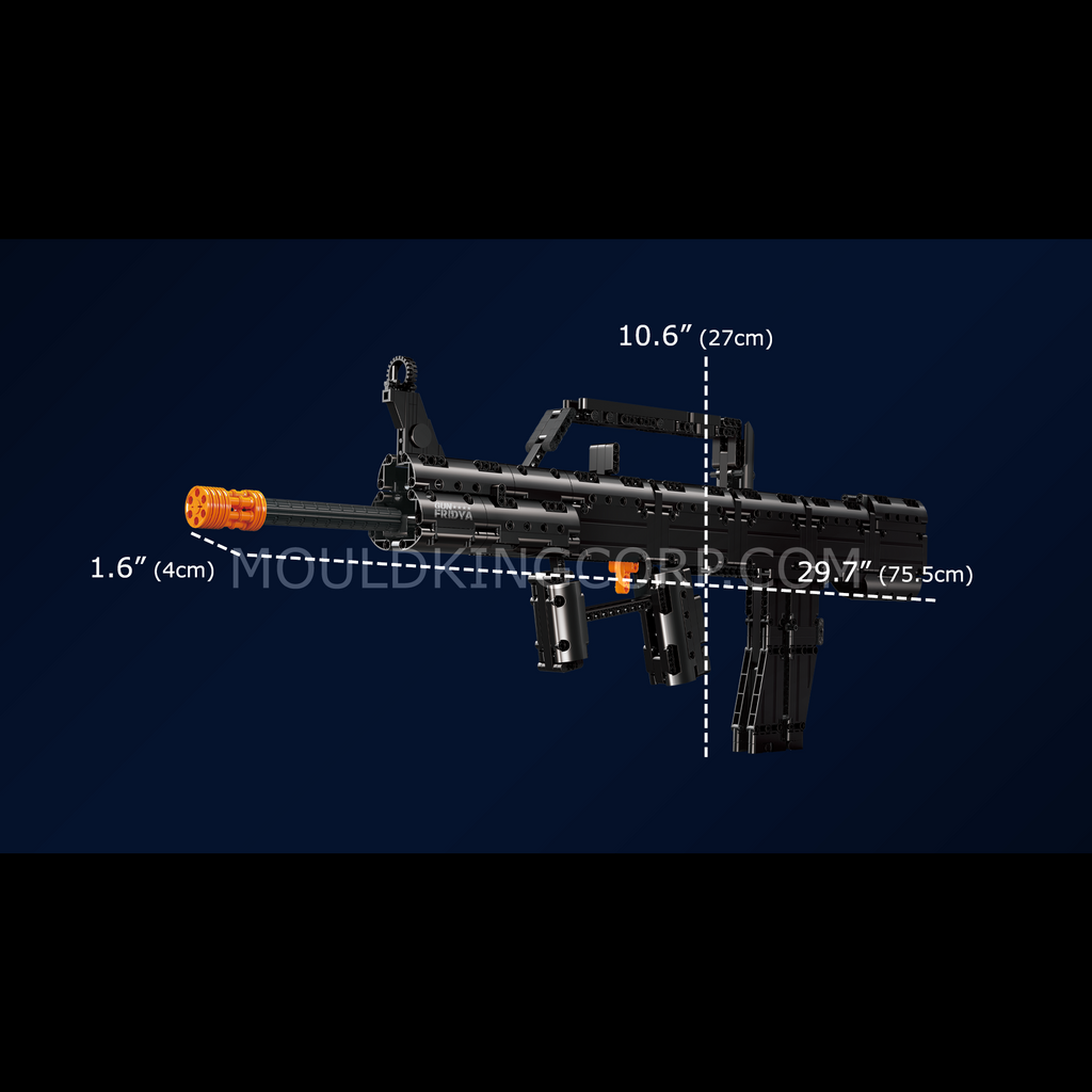 14005S QBZ-95 Rifle Building Toy Gun | 874 CPS | Modular Building Blocks 874 Pcs - Image 6 of 6 | TheBrickTube