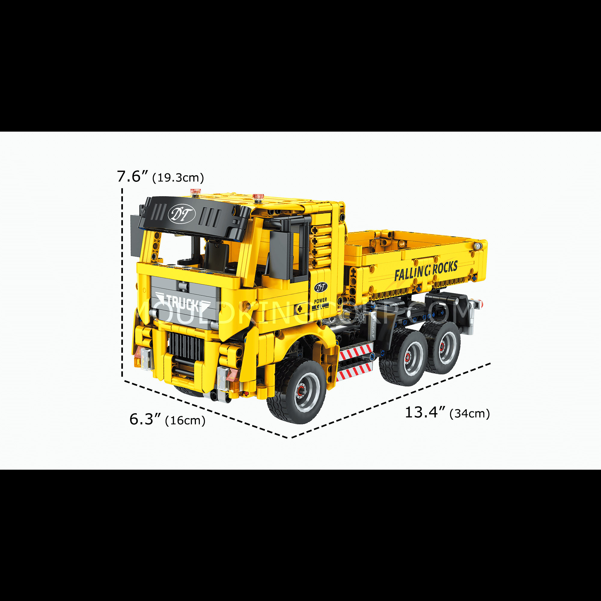 15025 Remote Controlled Dump Truck Building Set | 1,012 PCS - Image 6 of 6 | TheBrickTube