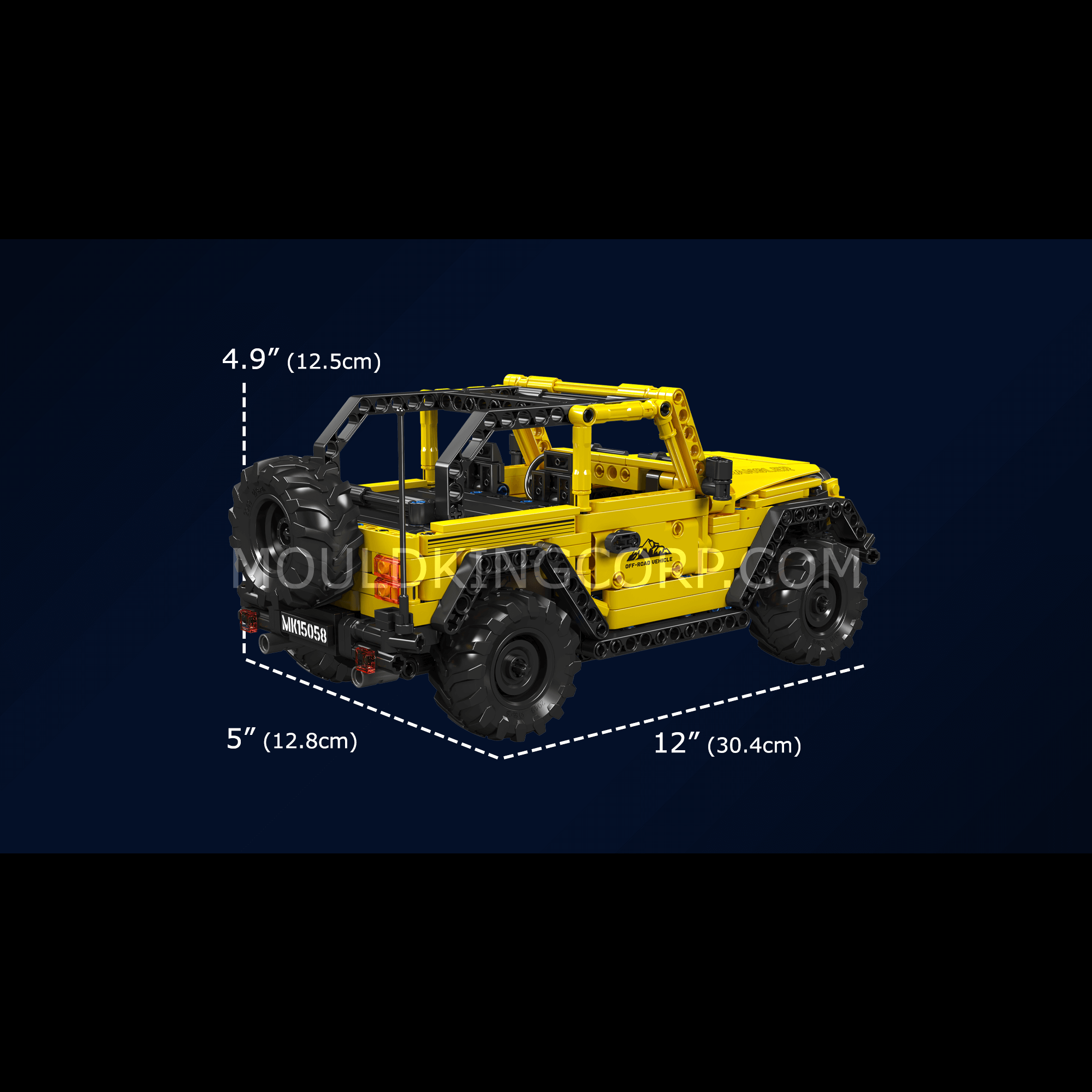 15058 Wrangler Off-road Car Model Building Set | 746 PCS - Image 6 of 6 | TheBrickTube