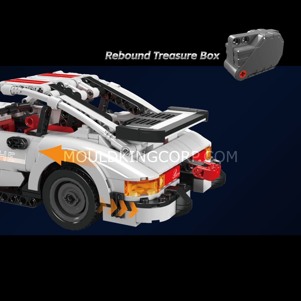 15063 911 Pull-Back Sports Car Building Set | 824 Pcs - Image 5 of 6 | TheBrickTube