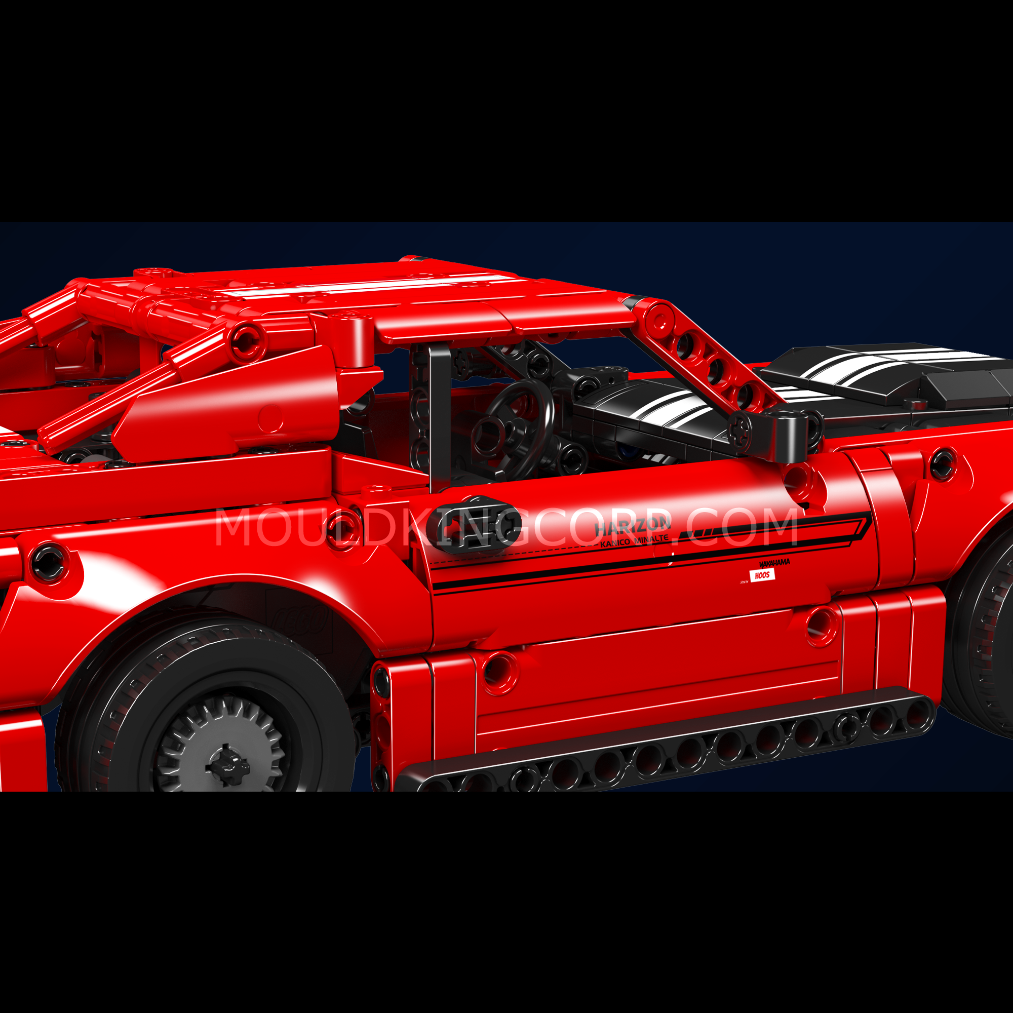 15080S Challenger American Muscle Car Model Building Set | 763 PCS - Image 5 of 8 | TheBrickTube
