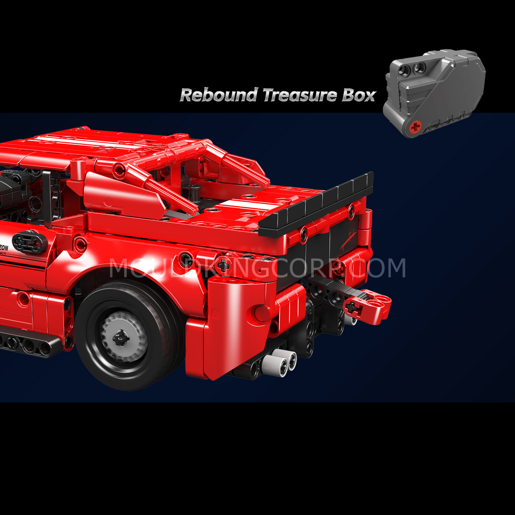 15080S Challenger American Muscle Car Model Building Set | 763 PCS - Image 6 of 8 | TheBrickTube