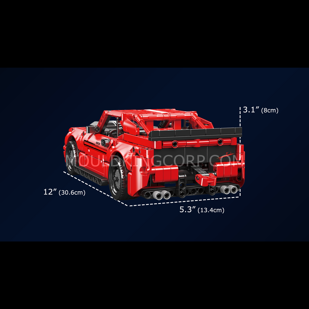 15080S Challenger American Muscle Car Model Building Set | 763 PCS - Image 7 of 8 | TheBrickTube