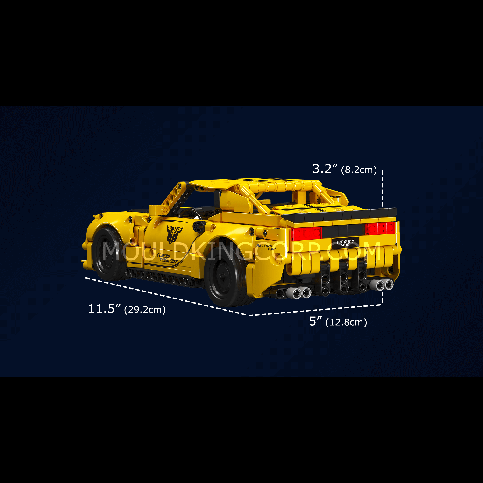 15081 Challenger American Muscle Car Model Building Set | 736 PCS - Image 6 of 6 | TheBrickTube