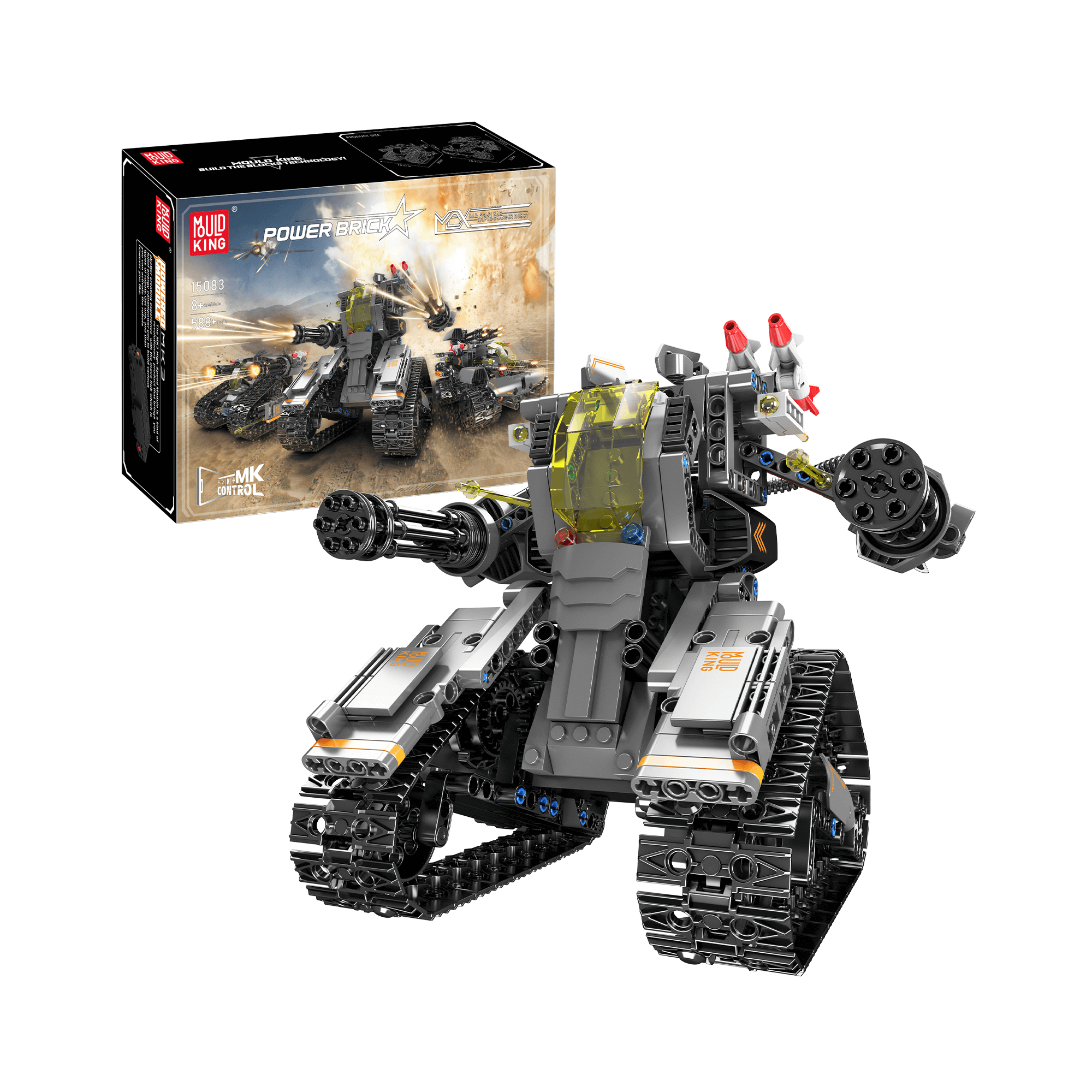 15083 3in1 Military Robots STEM Building Set | 588 Pcs - Main Image | TheBrickTube