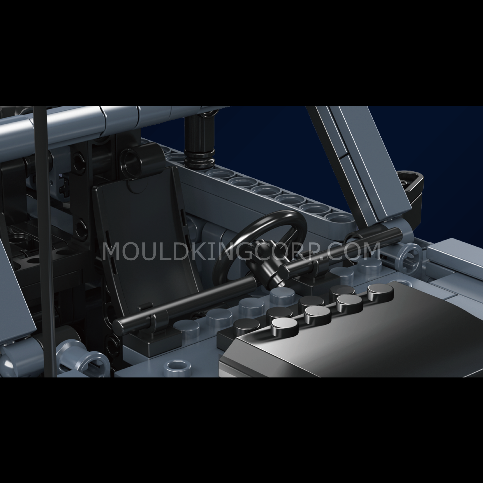 15085 Off-Road SUV Pull-Back Building Block Set | 828 Pcs - Image 2 of 6 | TheBrickTube