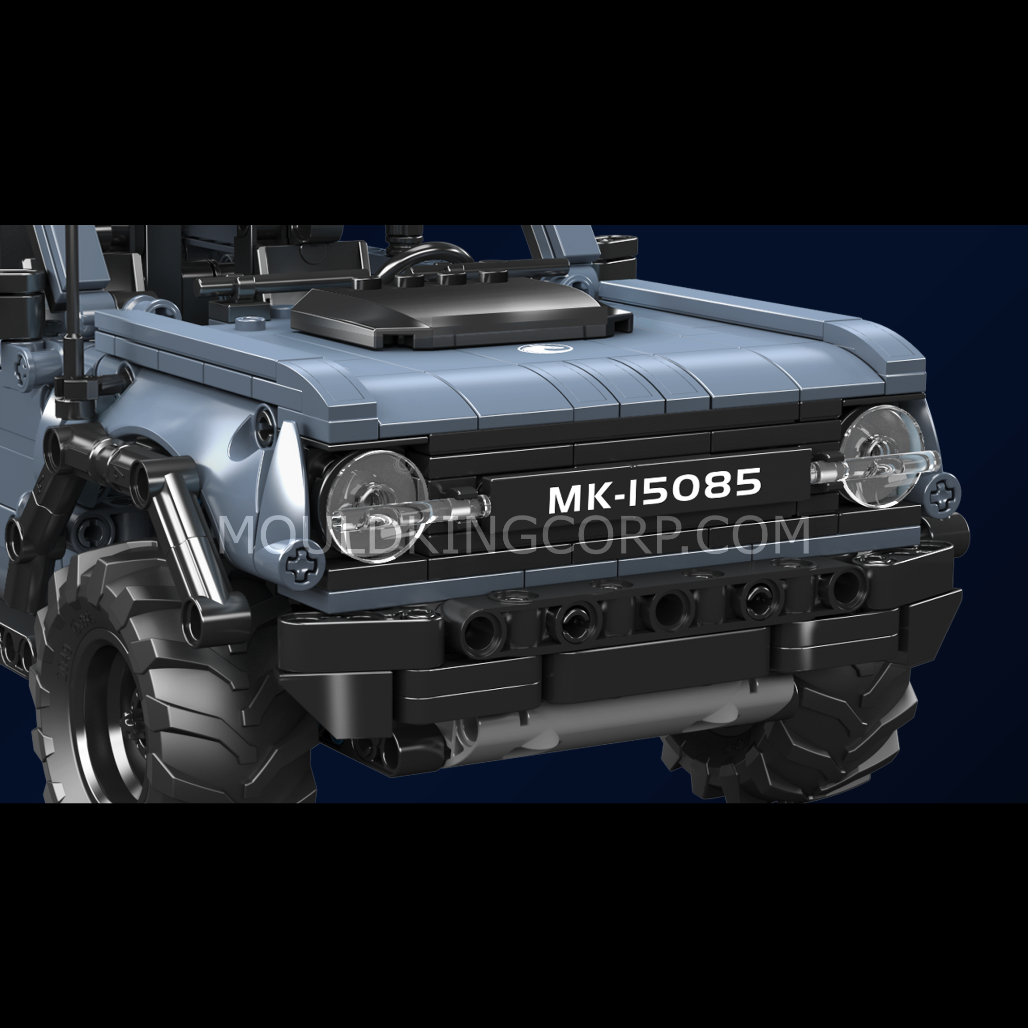 15085 Off-Road SUV Pull-Back Building Block Set | 828 Pcs - Image 4 of 6 | TheBrickTube