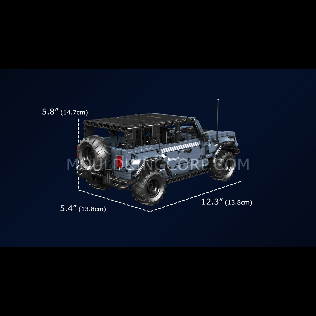 15085 Off-Road SUV Pull-Back Building Block Set | 828 Pcs - Image 6 of 6 | TheBrickTube